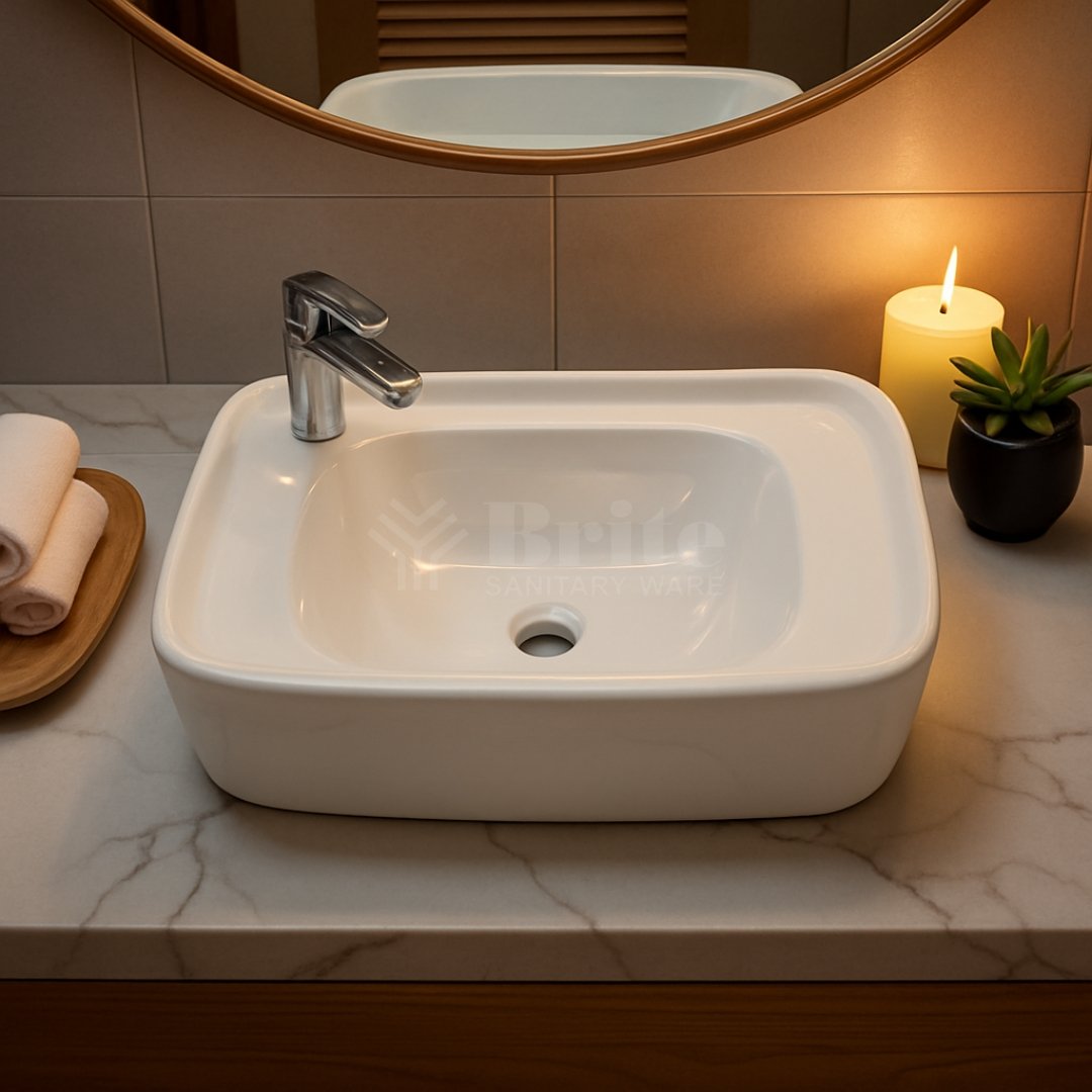 Brite 007 Vanity Wash Basin - Brite Sanitary Ware