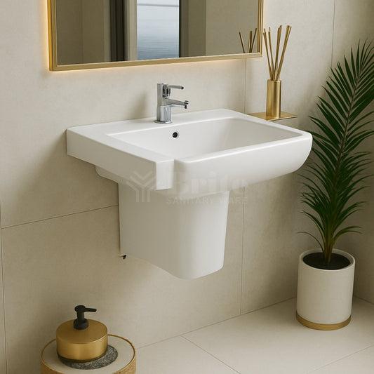 Brite Bravo Wall hang Basin (Two Piece) - Brite Sanitary Ware