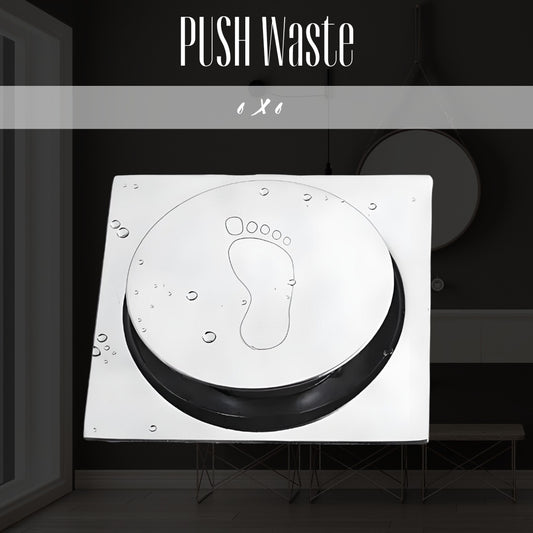 Push Waste 6x6 Floor Waste Drain for Home, Bathroom & Kitchen