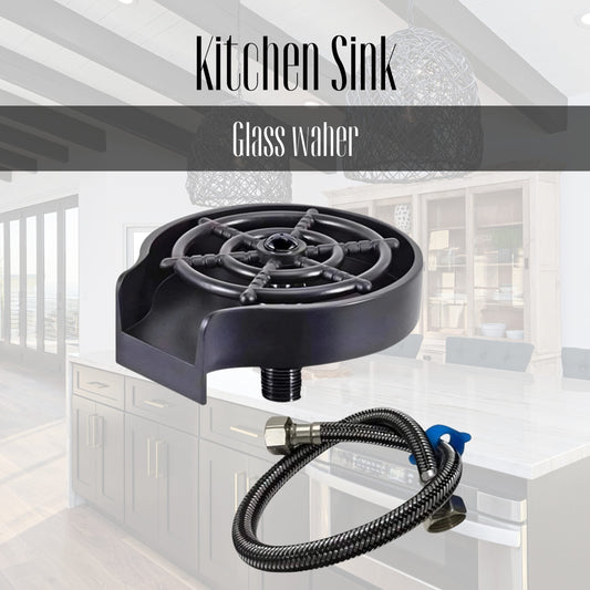 Kitchen Sink Glass Washer - Glass Rinser for Kitchen Sink