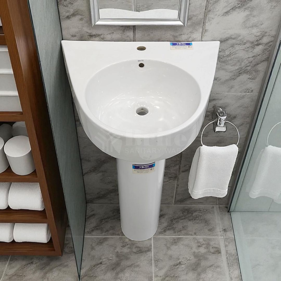 Brite B16 Wash Basin Pedestal - Brite Sanitary Ware