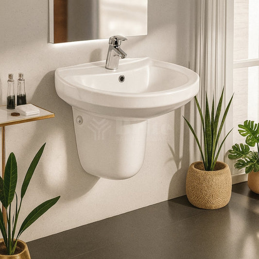 Brite Diana Wall Hang Basin (Two Piece) Brite Ceramics - Brite Sanitary Ware