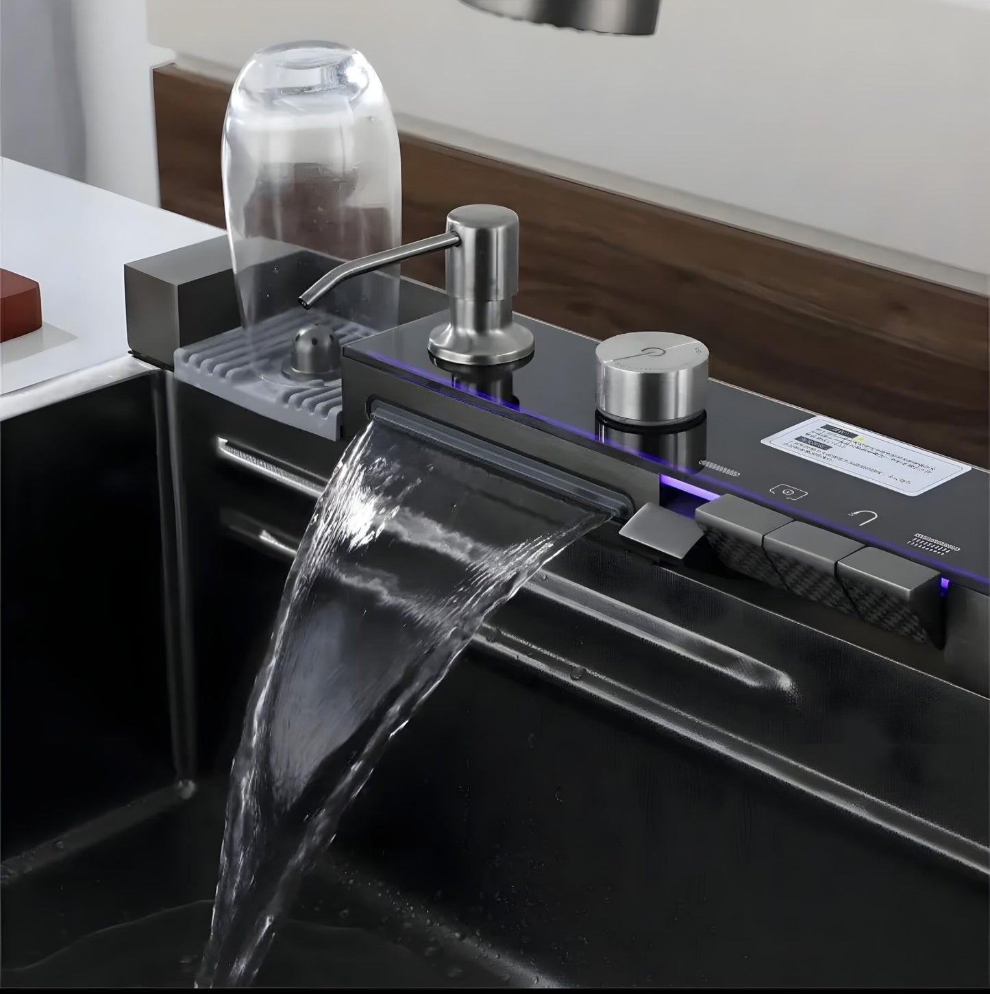 Kitchen Sink Piano 5 Button 75x45 - Stainless Steel