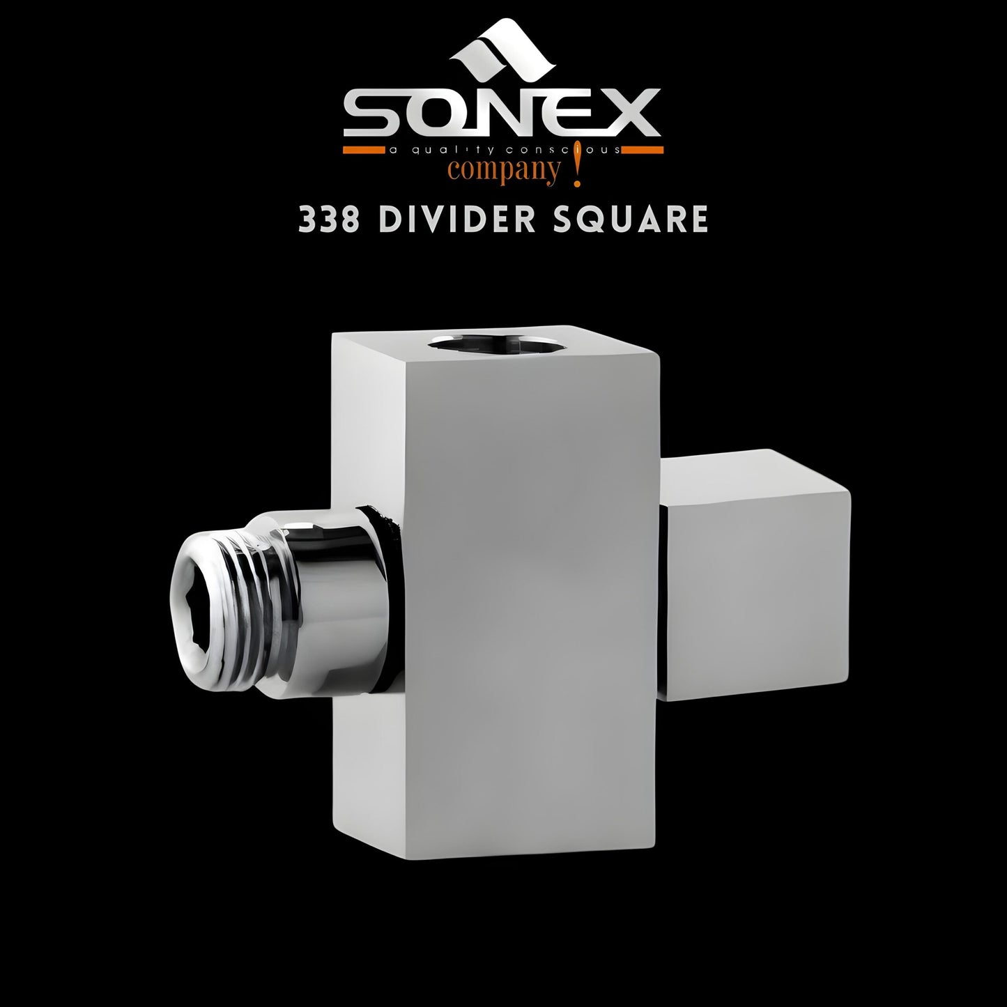 SONEX 338 Divider Square – Wall Shower Divider Square – SONEX SANITARY FITTINGS