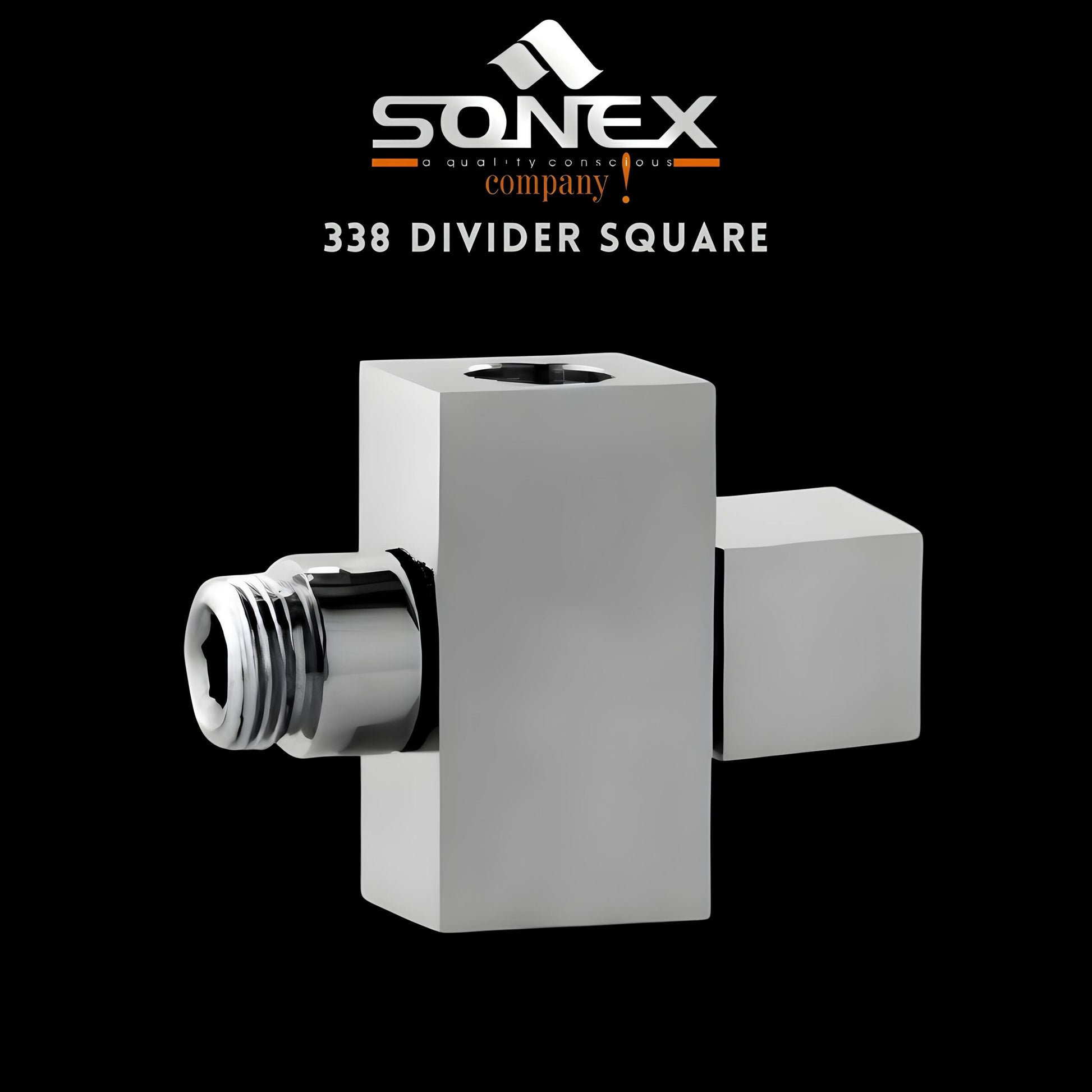 SONEX 338 Divider Square – Wall Shower Divider Square – SONEX SANITARY FITTINGS