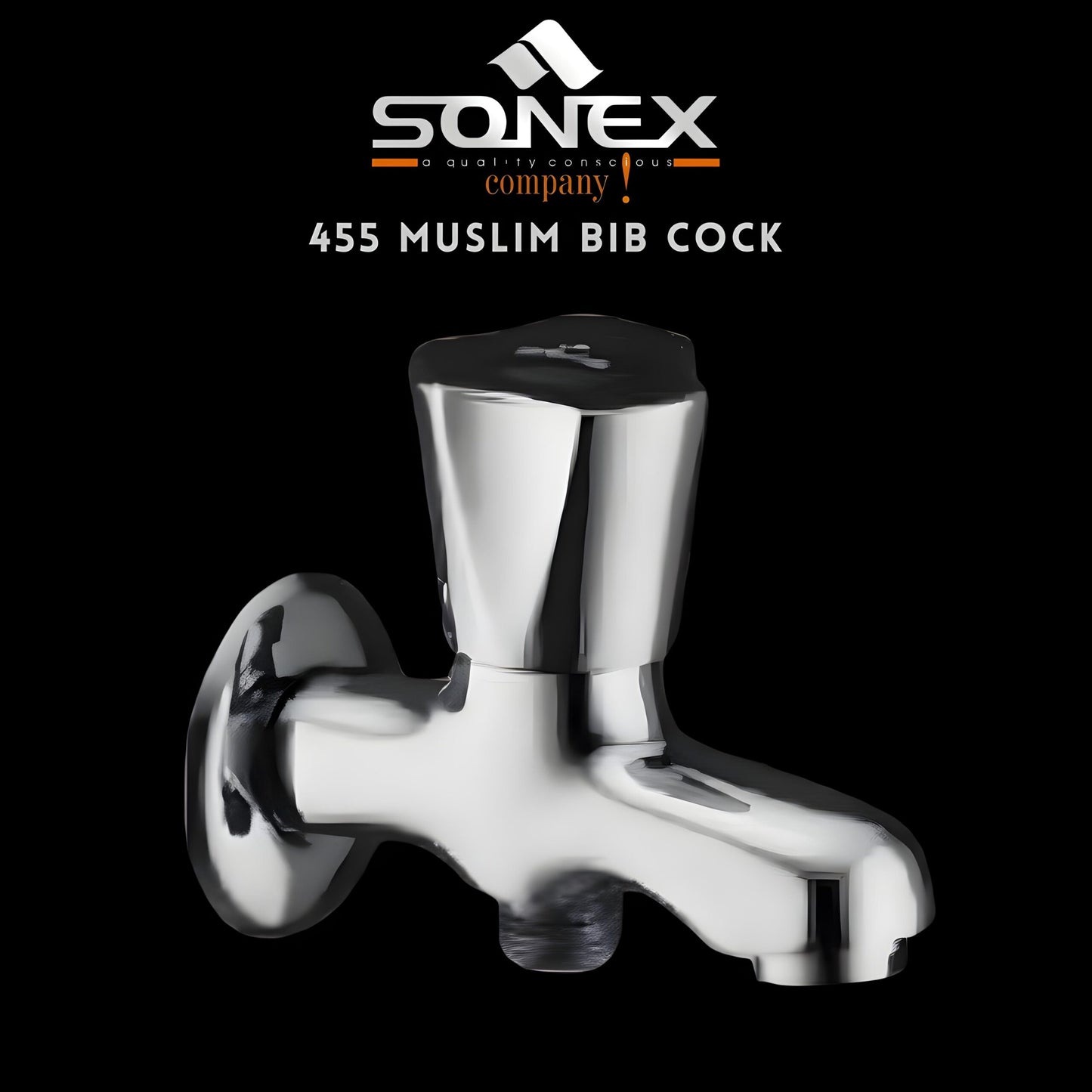 SONEX 455 Muslim Bib Cock - Double Cock - SONEX SANITARY FITTINGS