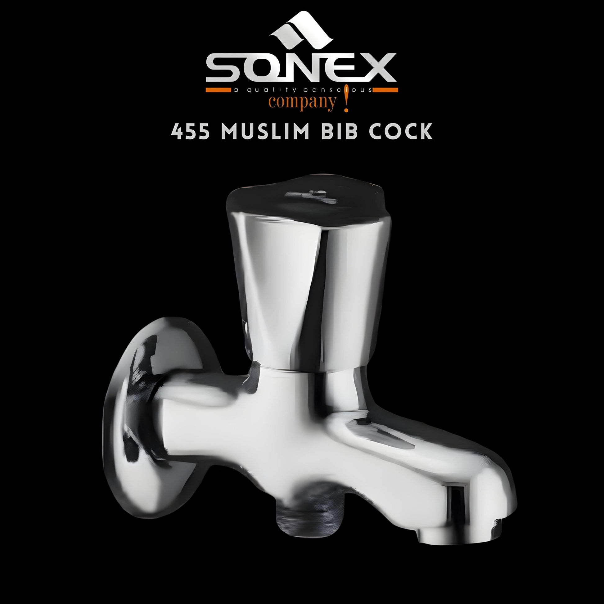 SONEX 455 Muslim Bib Cock - Double Cock - SONEX SANITARY FITTINGS