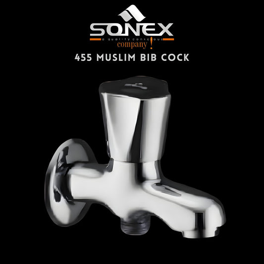 SONEX 455 Muslim Bib Cock - Double Cock - SONEX SANITARY FITTINGS