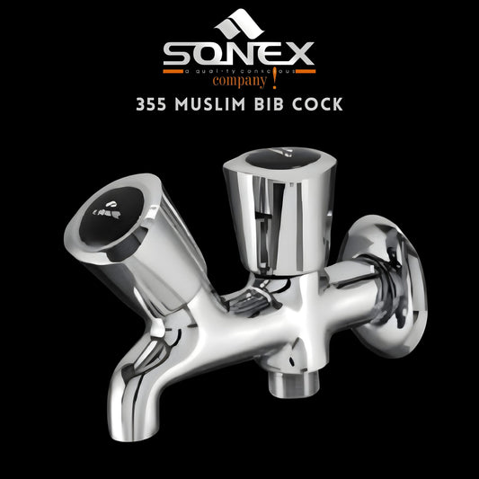 SONEX 355 Muslim Bib Cock – Double Cock – SONEX SANITARY FITTINGS